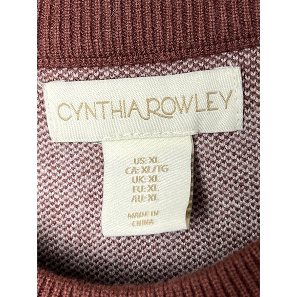 CYNTHIA ROWLEY CREW NECK BÚFALO CHECK SWEATER SIZW XL NEW WITH TAGS. - Picture 5 of 5